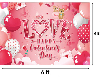 Valentine Party Backdrop for Decoration
