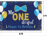 First Birthday Party Backdrop Decoration for Boys