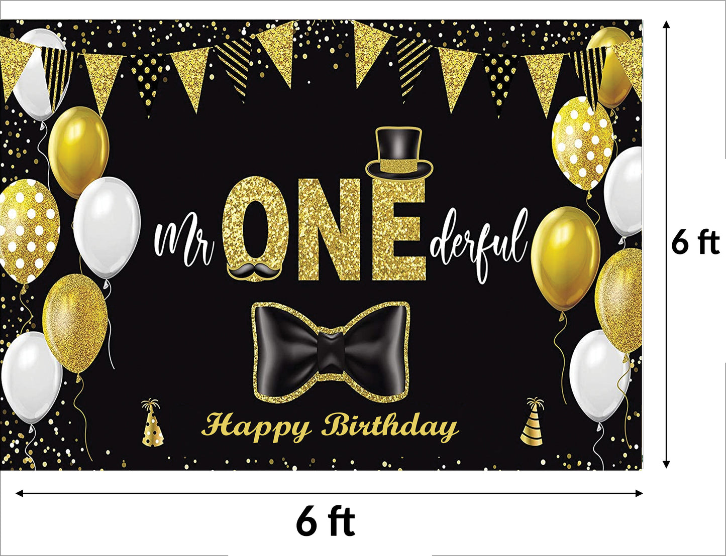 First Birthday Party Backdrop Decoration for Boys
