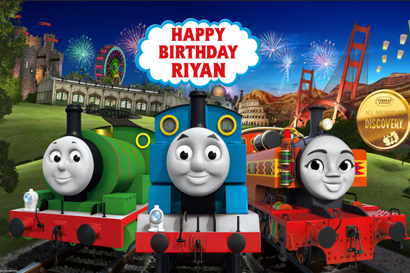 Thomas & Friends Theme Birthday Party Backdrop