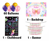 Butterfly Birthday Party Personalized Complete Kit