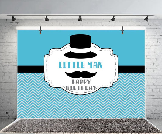 Little Man Theme Party Backdrop
