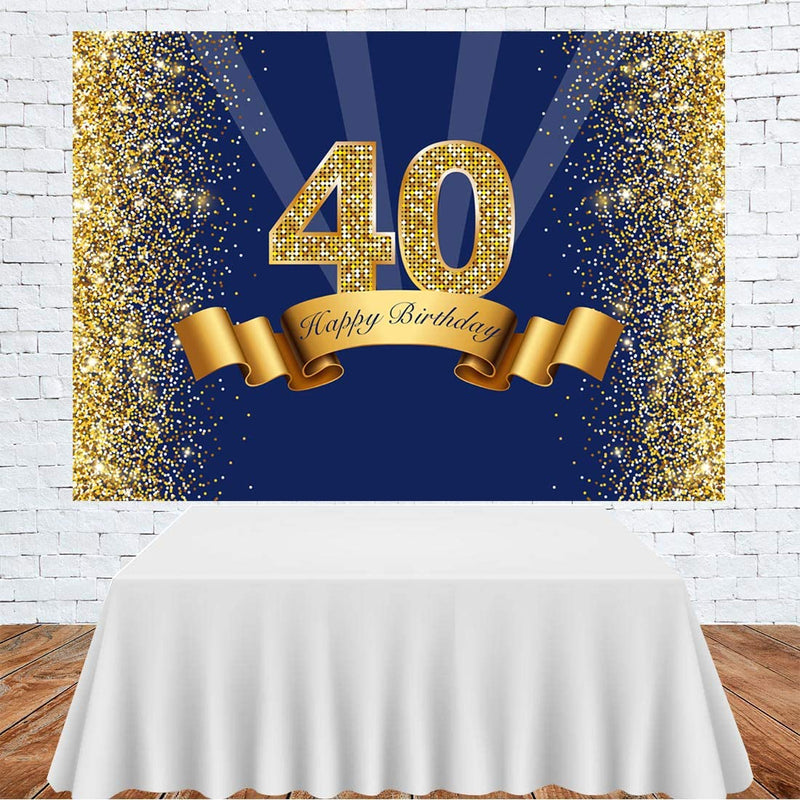 40th Birthday Party Backdrop 