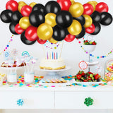 Metallic Balloons Gold, Black And Red Latex For Wedding Birthday Festival Party Decoration