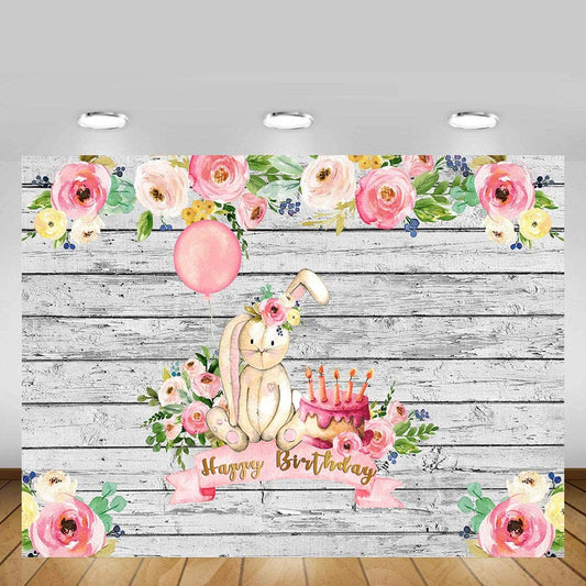 Some Bunny Is One Birthday Party Backdrop