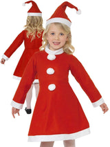 Santa Claus Christmas Dress For Children/ Kids (Girls)