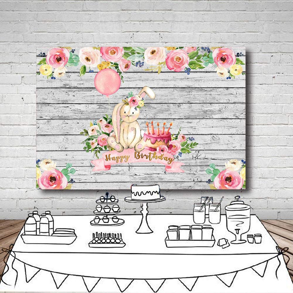 Some Bunny Is One Birthday Party Backdrop