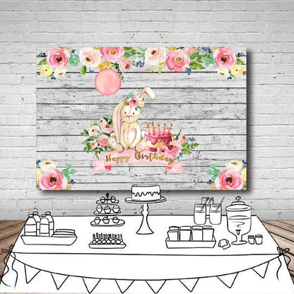 Some Bunny Is One Birthday Party Backdrop