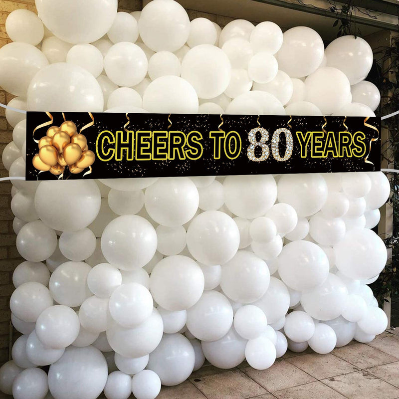 80th Anniversary/Birthday Party Long Banner For Decorations