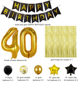 40th Birthday Gold Decorations