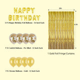 Gold Birthday Decoration Party Supplies-