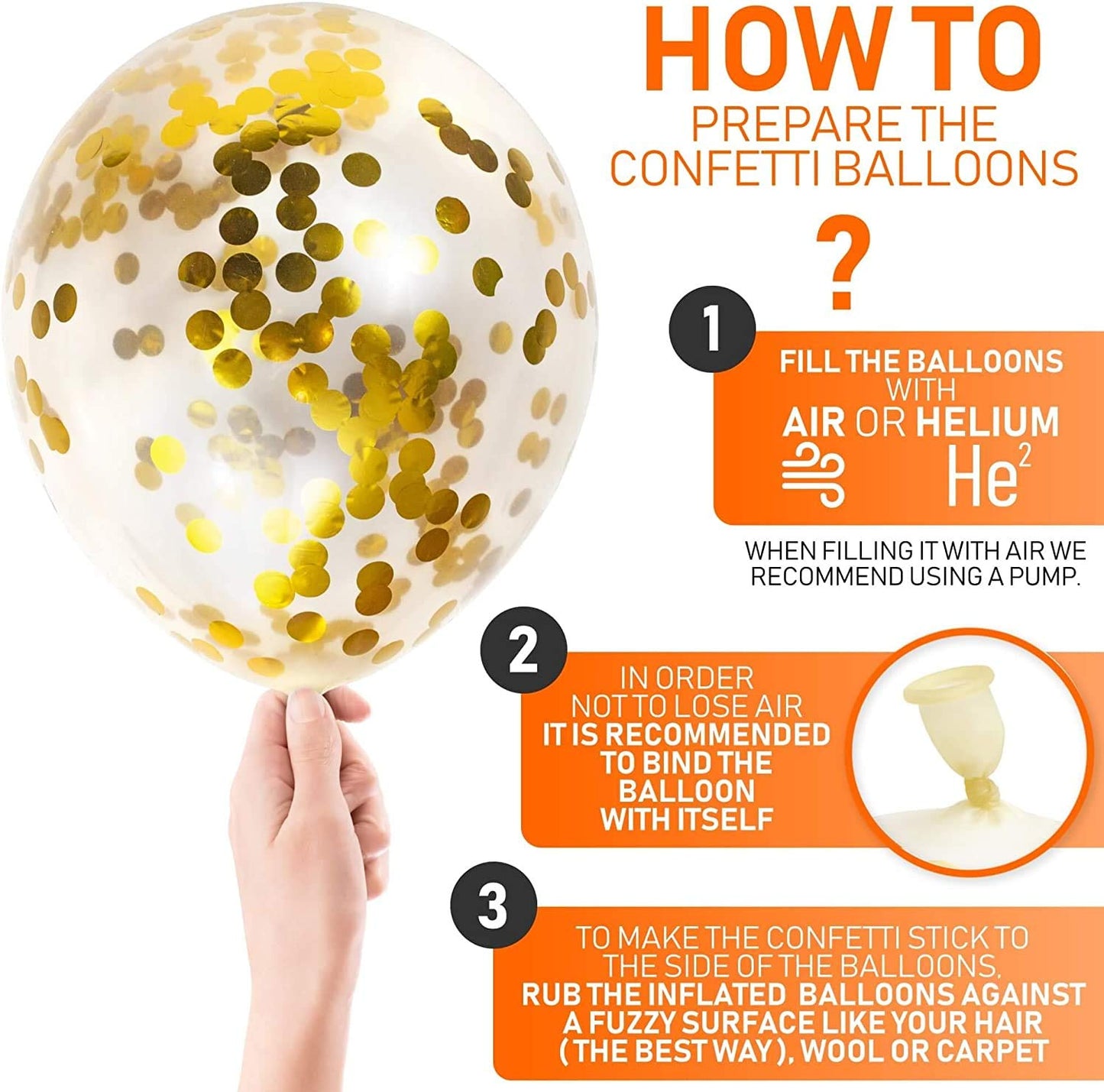 Happy Birthday Balloons Set -(Gold)