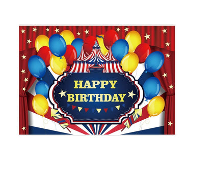 Carnival Theme Birthday Party Backdrop for Decoration