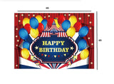 Carnival Theme Birthday Party Backdrop for Decoration