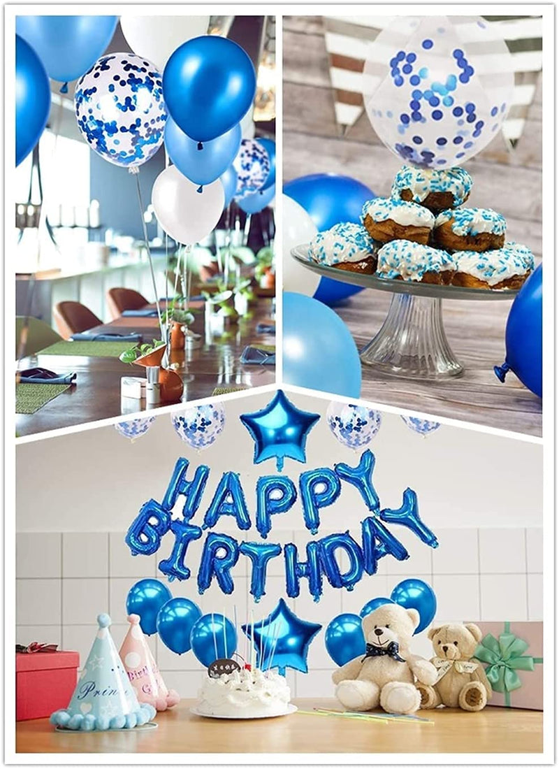 Blue Birthday Party Decorations Set for Birthday