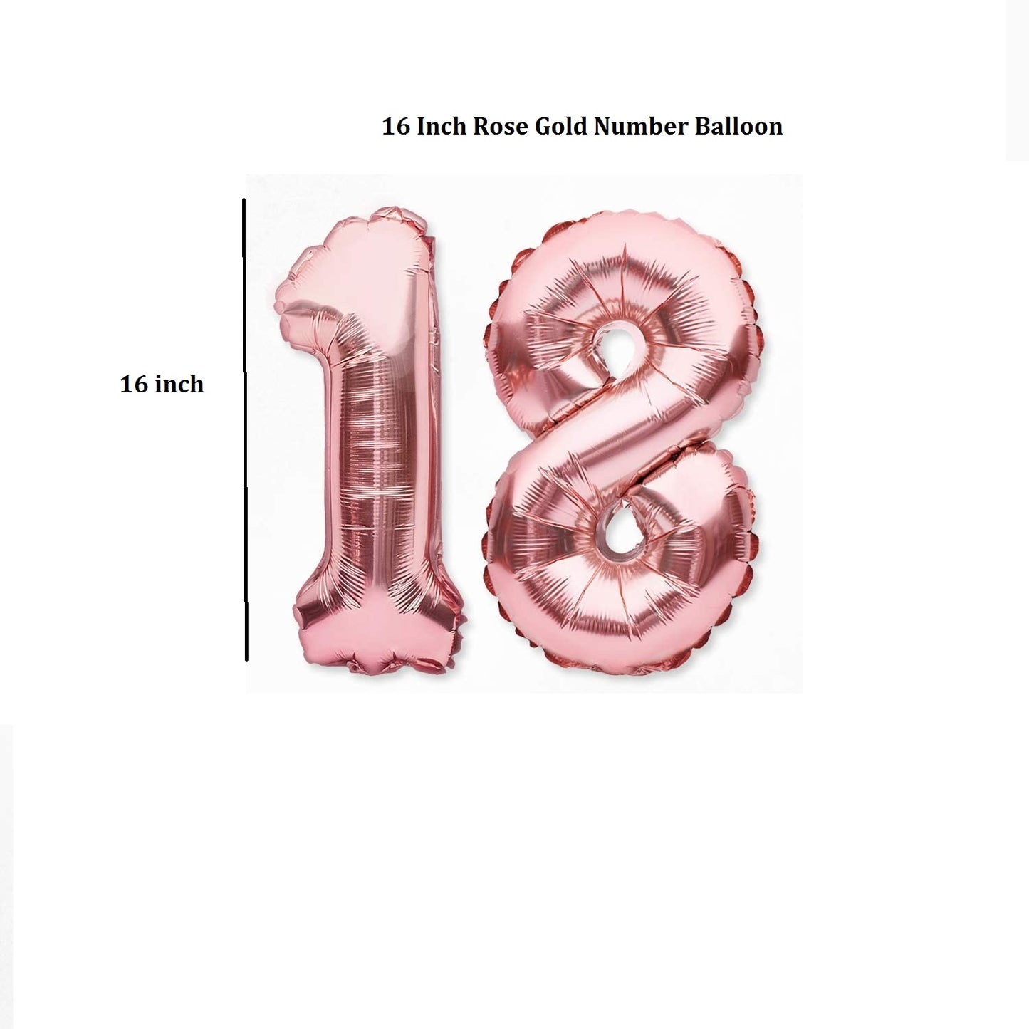 18th Birthday Rose Gold  Party Decorations for Girls