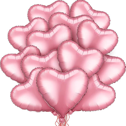 Pink Heart Shape Foil Mylar Helium Balloon Birthday Party Decoration ,Foil Balloons