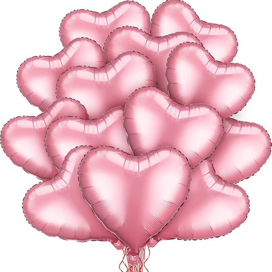 Pink Heart Shape Foil Mylar Helium Balloon Birthday Party Decoration ,Foil Balloons