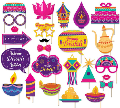 Diwali Decorations Photo Booth Props Centerpiece