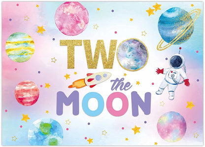 Space Theme Birthday Party Backdrop