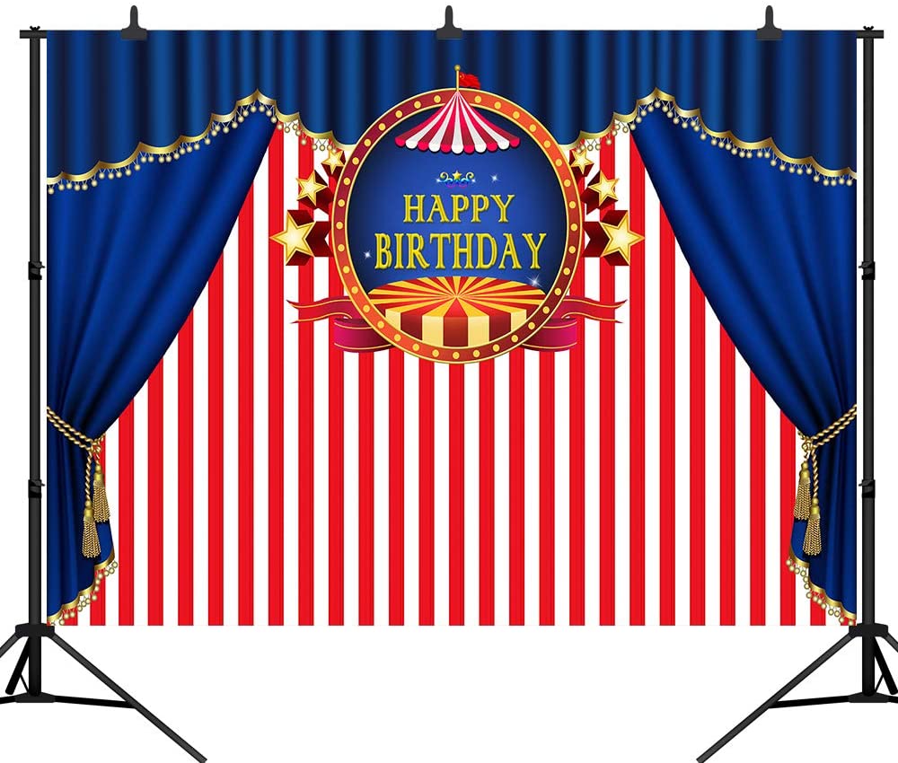 Carnival Theme Birthday Party Backdrop