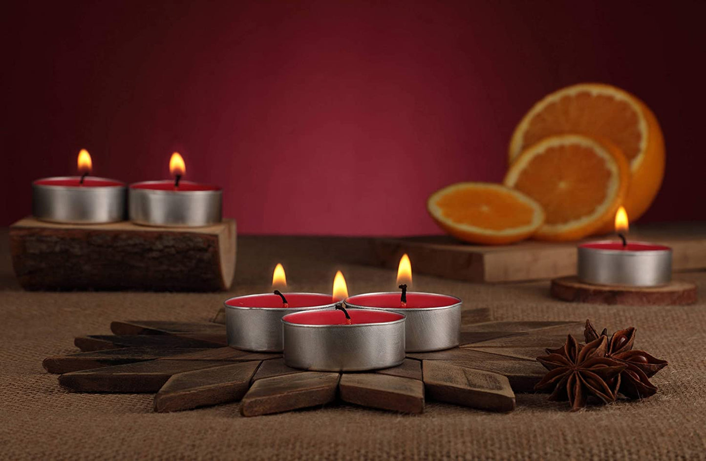 Tea Light Candle - Orange-Cinnamon
