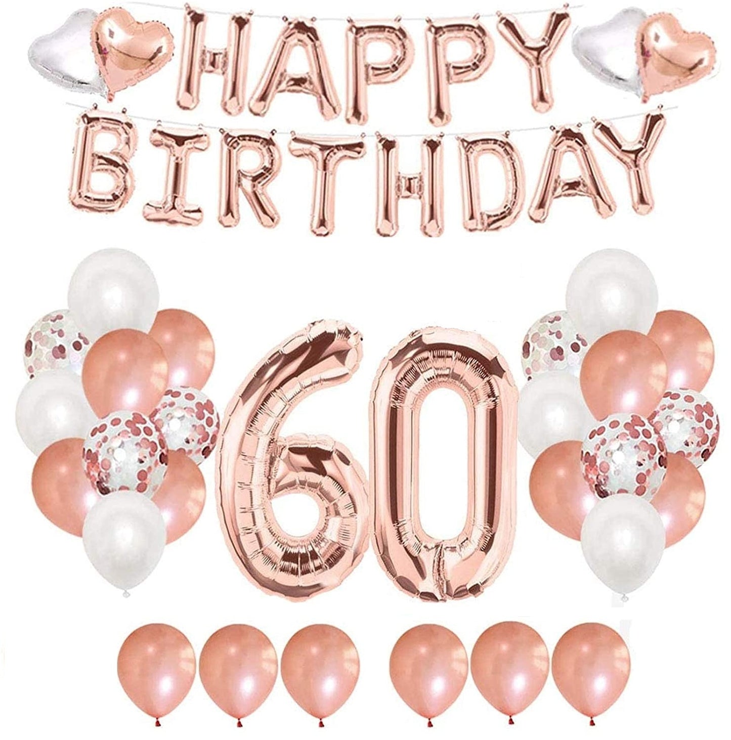 60th Birthday Decorations for Women