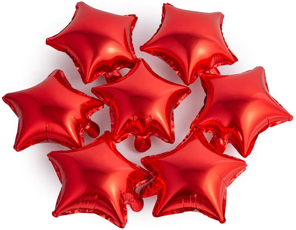 Red Star Shape Foil Mylar Helium Balloon Birthday Party Decoration ,Foil Balloons