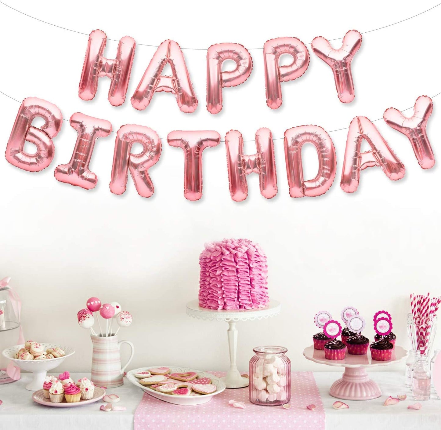 18th Birthday Rose Gold  Party Decorations for Girls