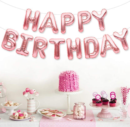 18th Birthday Rose Gold  Party Decorations for Girls