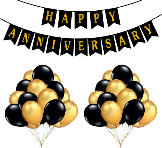 Anniversary Combo Kit With Banner And  Balloon