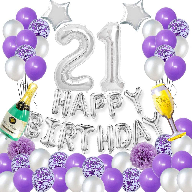 21st Birthday Party Decorations Pack