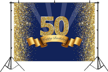 50th Birthday Party Backdrop 