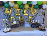 Wild One Letter Foil Balloon & Balloon Pump -First Birthday Decoration