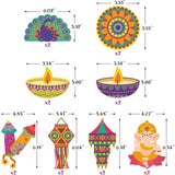 Diwali Decorations Kit Banner and Hanging Swirls