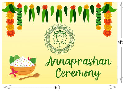 Annaprashan Ceremony Boys Backdrop Banner Decoration