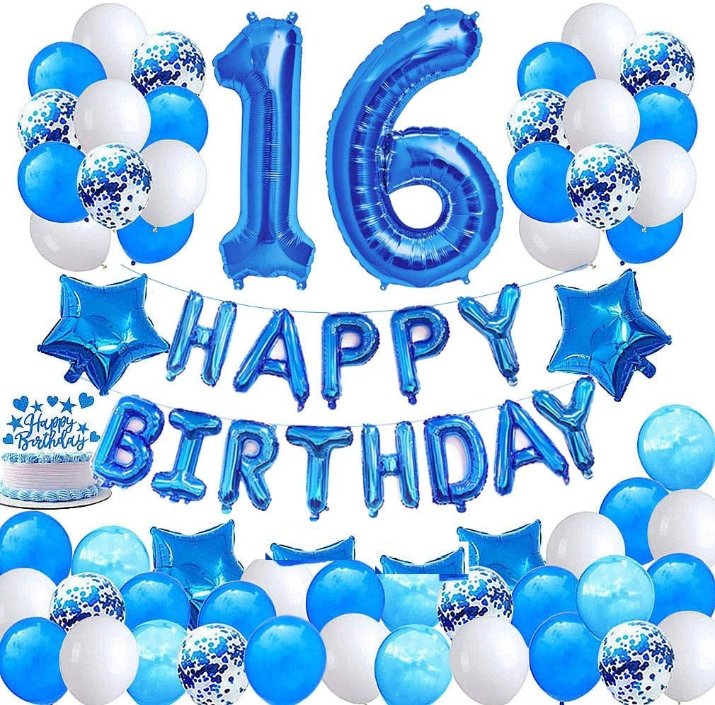 Buy 16th Birthday Party Decorations | Party Supplies | Thememyparty ...