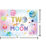 Space Theme Birthday Party Backdrop