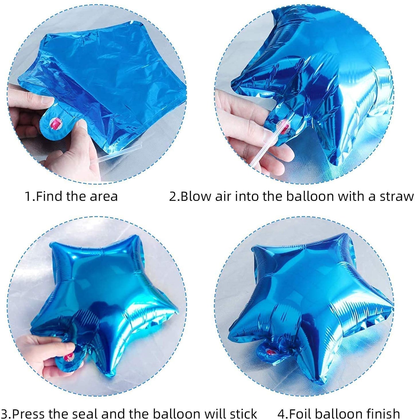Blue Birthday Party Decorations Set for Birthday