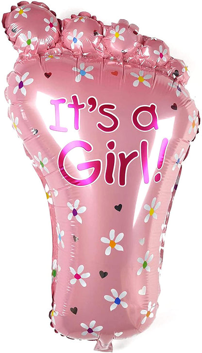 It'S A Girl Bottle Shape Foil Balloon And "Girl" Letter Foil Balloon. Helium Quality Foil Balloon For Baby Showers Party Supply Decorations