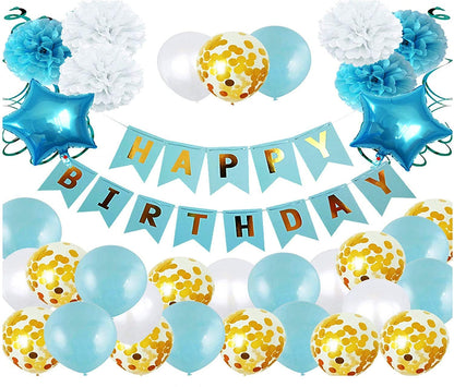 Blue Birthday Party Decorations
