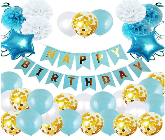 Blue Birthday Party Decorations