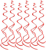 Red Hanging Spiral Swirl Decorations, Ceiling Decoration For Birthday,Baby Shower , Anniversary