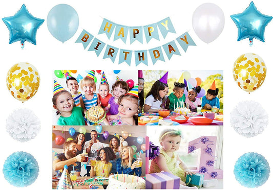 Blue Birthday Party Decorations