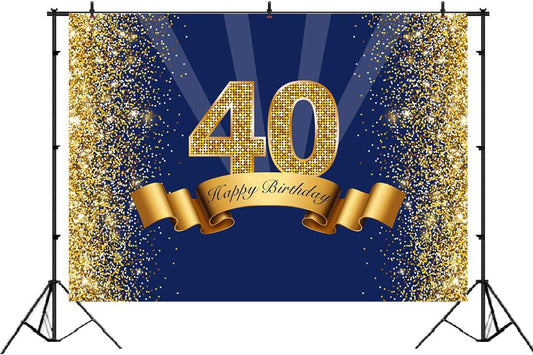 40th Birthday Party Backdrop 