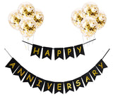 Anniversary Decoration Combo Kit with Confetti Balloons