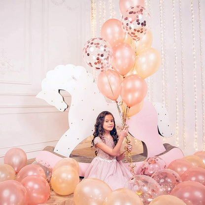 Happy Birthday Balloon, 16-Inch Happy Birthday Banner, Birthday Party Decoration, Happy Birthday Foil Balloon (Rose Gold)