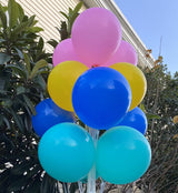 Blue, Yellow ,Green Pastel and Pink Pastel Latex Balloon For Party (Pack Of 60)