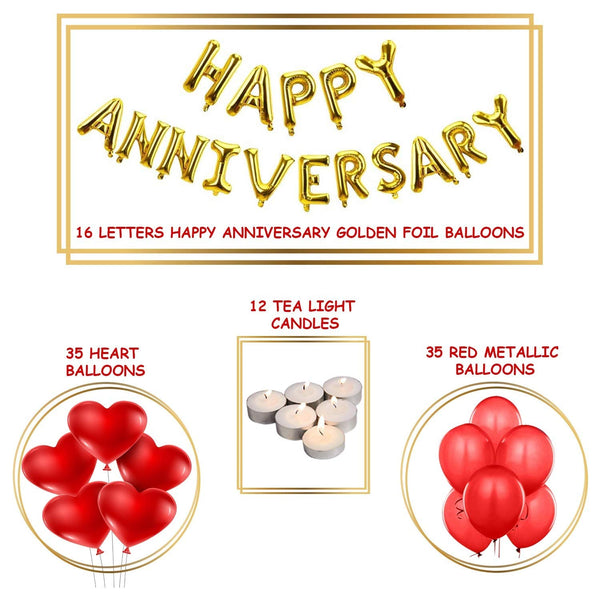 Anniversary Combo Kit With Banner Decoration