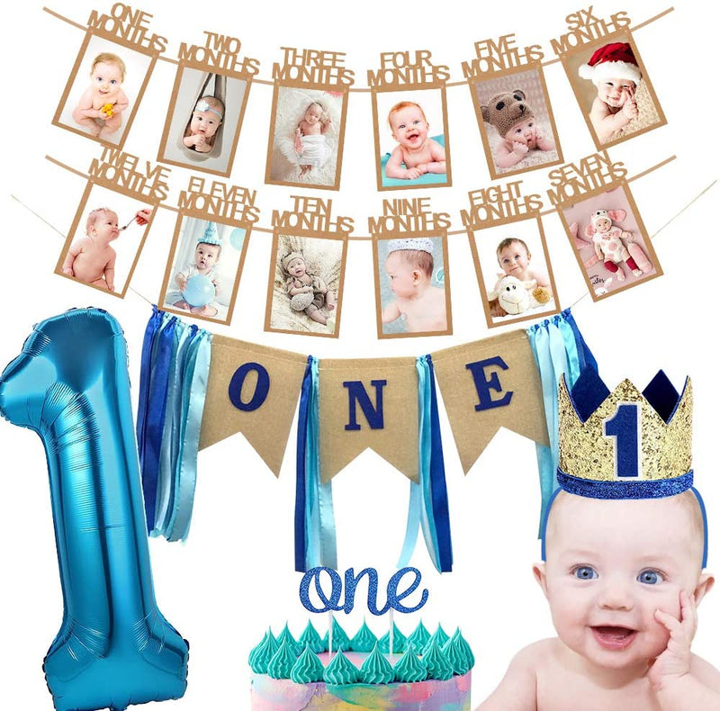 1st Birthday Boy Decorations set